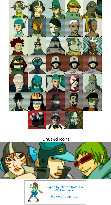 Jet Set Radio Future - Character Icons