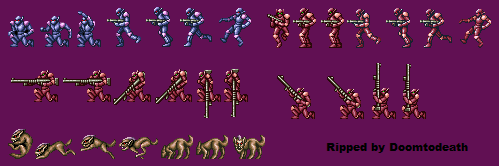 Contra 3: The Alien Wars - Stage 1 Enemies