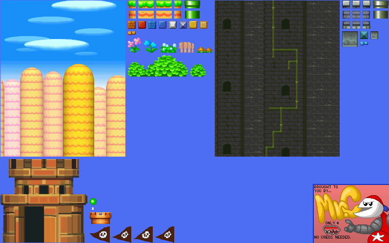 Super Mario (Bootleg) - Backgrounds