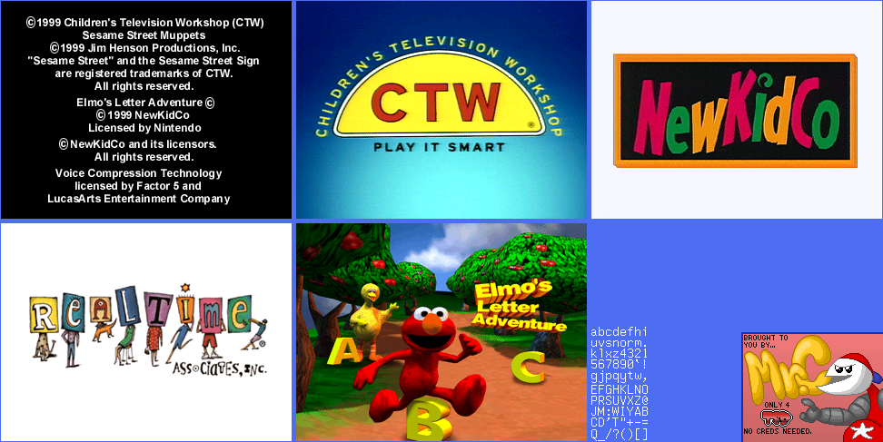 Elmo's Letter Adventure - Logos & Title Screen