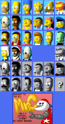 The Simpsons: Road Rage - Character Icons