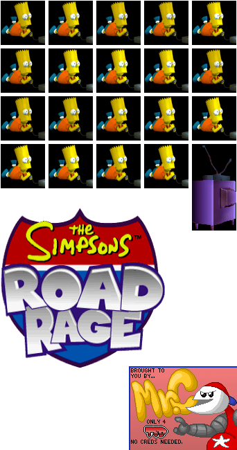 The Simpsons: Road Rage - Loading Screen