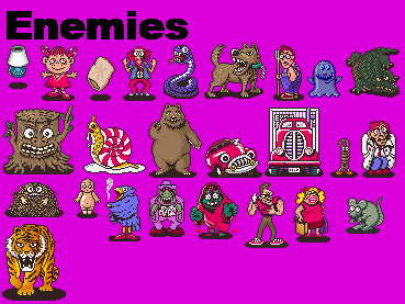 Enemies (EarthBound-Style)