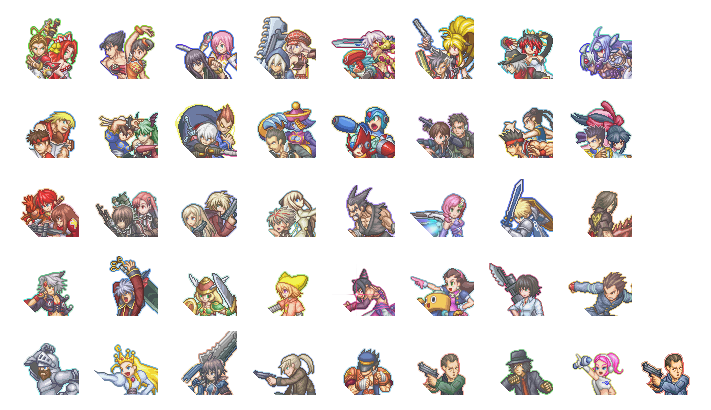 Project X Zone - Character Icons