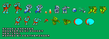 Monster in My Pocket - Stage 2 Enemies