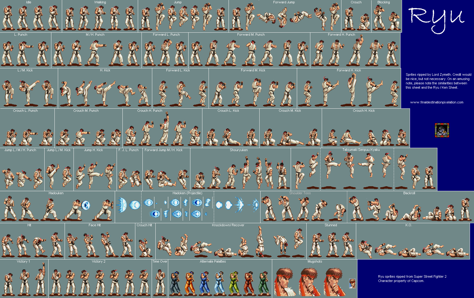 The Spriters Resource - Full Sheet View - Street Fighter 2 / Master Fighter  2 (Bootleg) - Guile