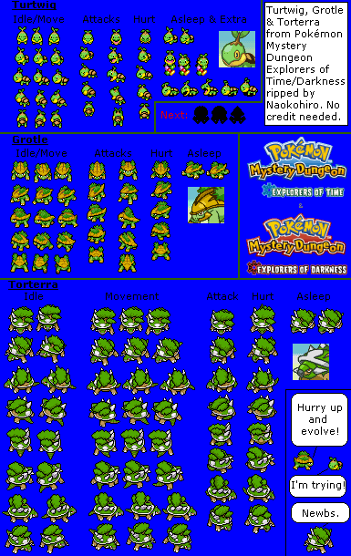 Turtwig, Grotle & Torterra