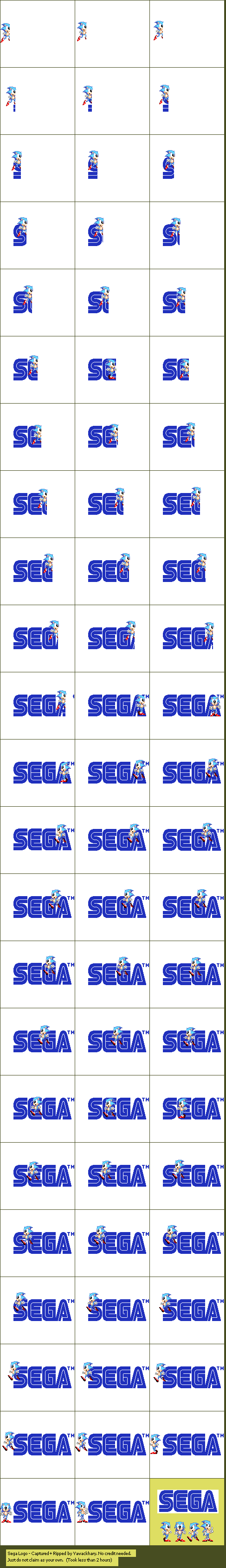 Sonic the Hedgehog - SEGA Logo