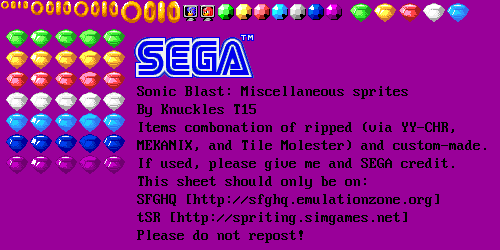 Sonic Blast - Miscellaneous