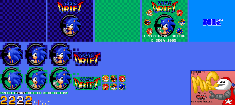 Sonic Drift 2 - Title Screen