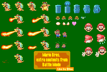 old super mario bros sprite sheet