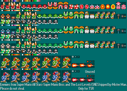 super mario maker sprites smb1