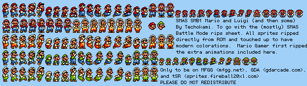 super mario maker sprites smb1