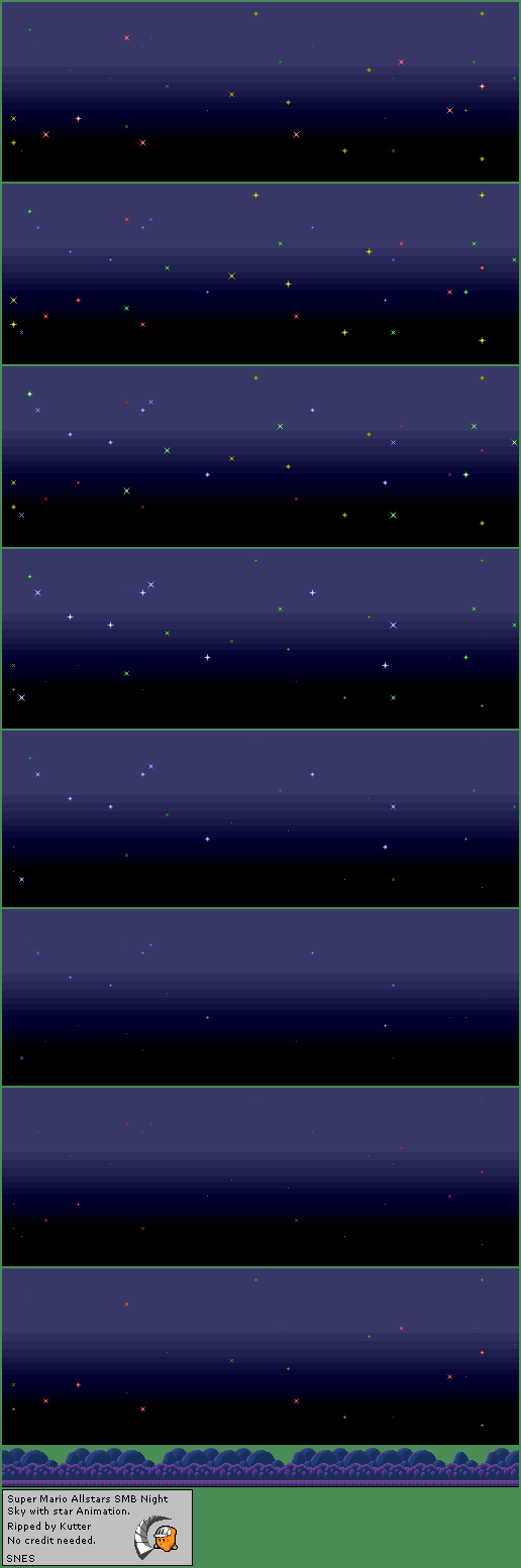 Super Mario All-Stars: Super Mario Bros. & The Lost Levels - Night Sky