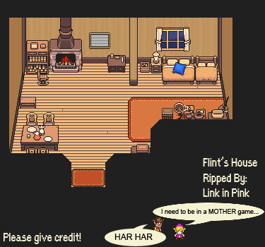 Mother 3 (JPN) - Flint's House (Interior)