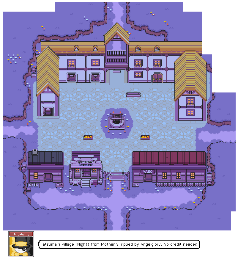 Mother 3 (JPN) - Tazmily Village (Rustic, Exterior, Dark)