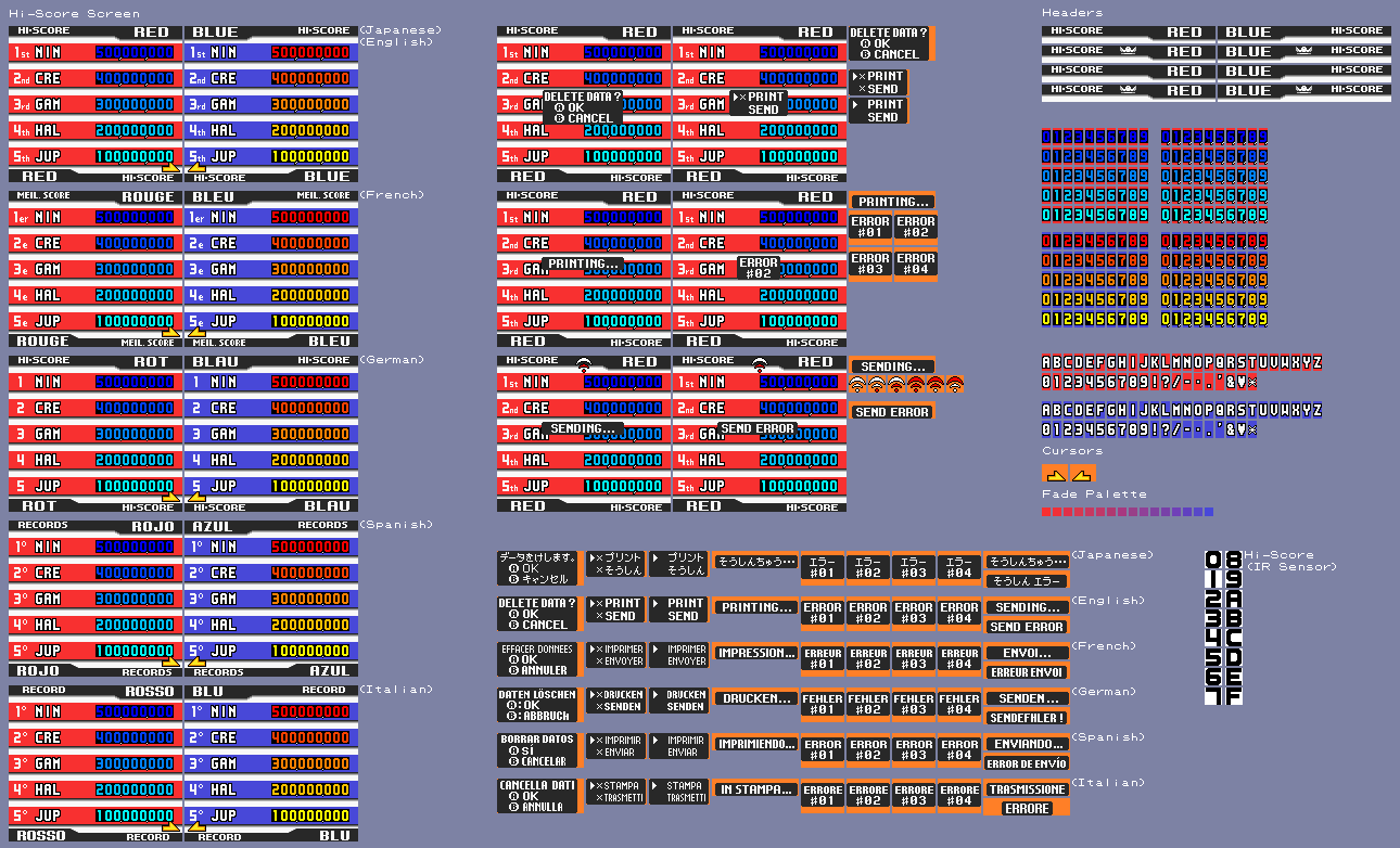 Hi-Score Screen