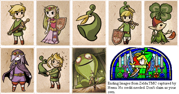 The Legend of Zelda: The Minish Cap - Credits Art