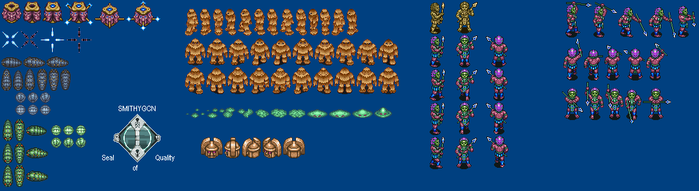 Illusion of Gaia / Illusion of Time - Larai Cliff Enemies