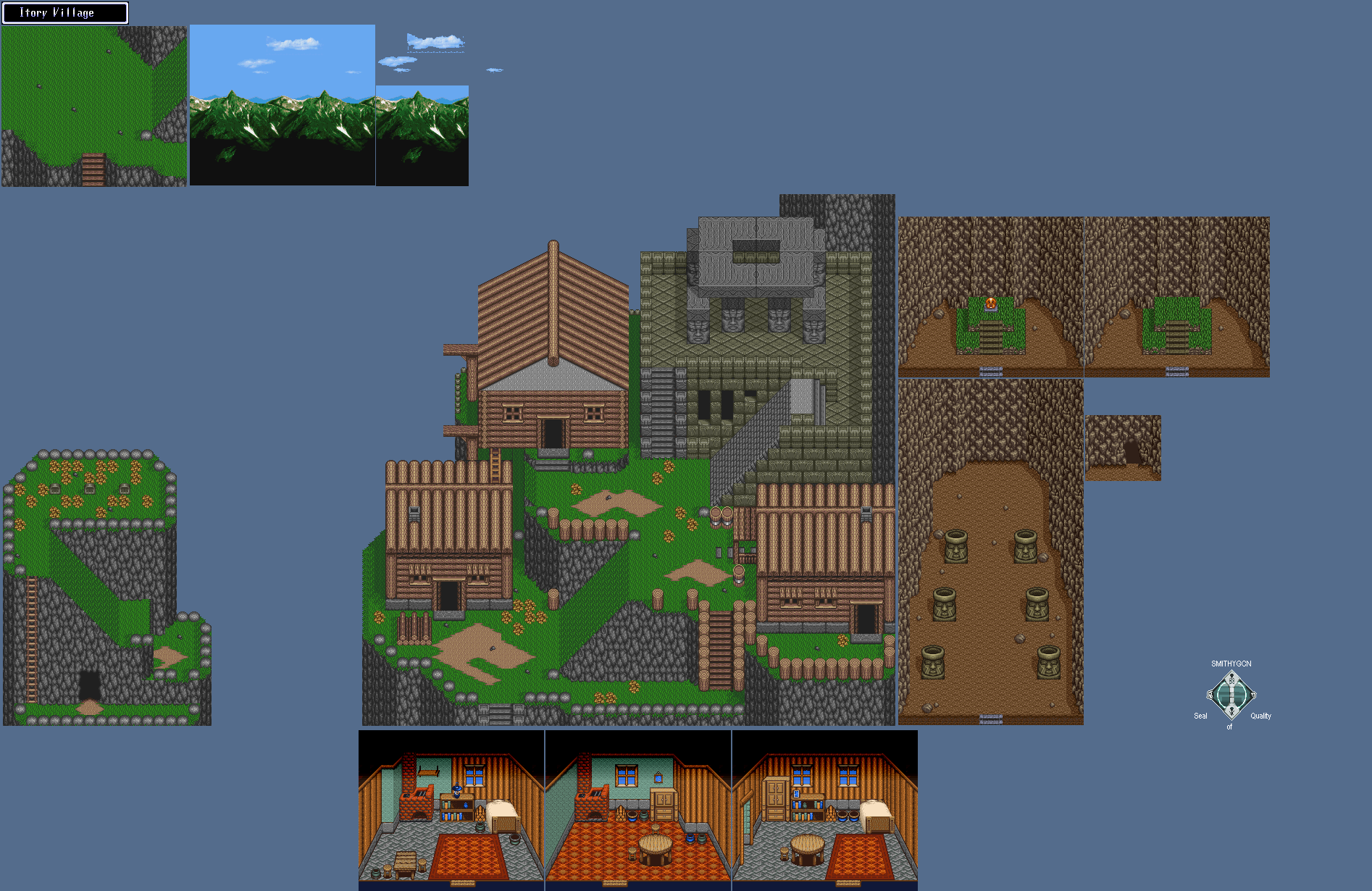 SNES Illusion of Gaia / Illusion of Time Itory Village The Spriters Resource