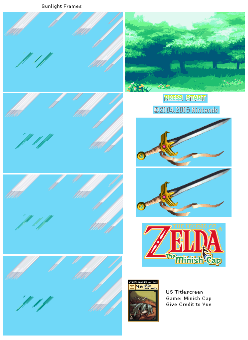 The Legend of Zelda: The Minish Cap - Title Screen (USA)