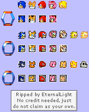 Sonic Advance - Life Icons
