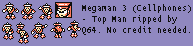 Mega Man 3 (Cellphone) - Top Man