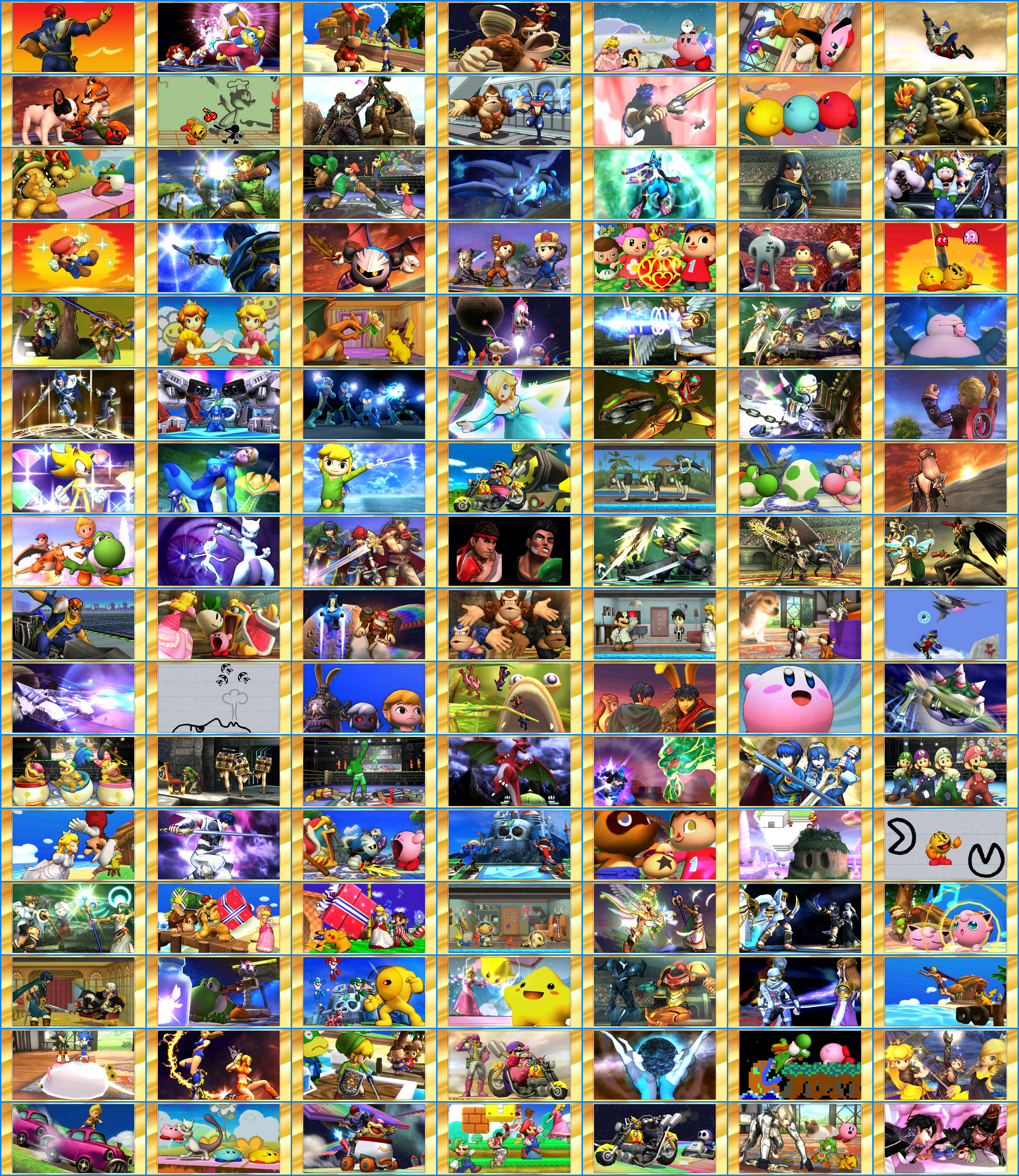 Super Smash Bros. for Nintendo 3DS - Credits Backgrounds