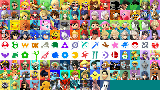 Super Smash Bros. for Nintendo 3DS - Profile Icons
