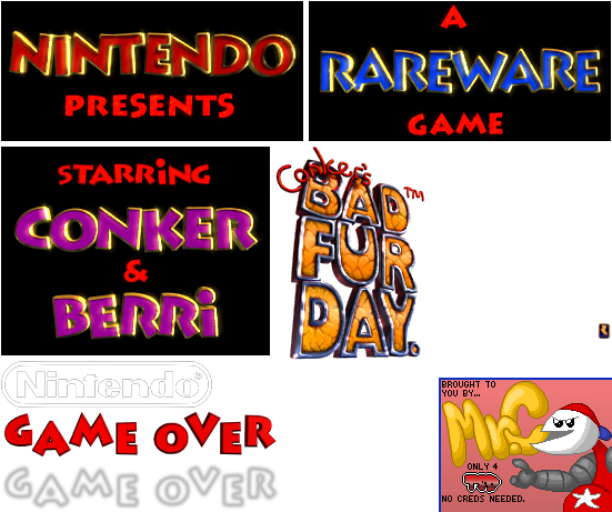 Conker's Bad Fur Day - Intro Credits