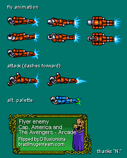 Captain America and The Avengers - Flyer Enemy