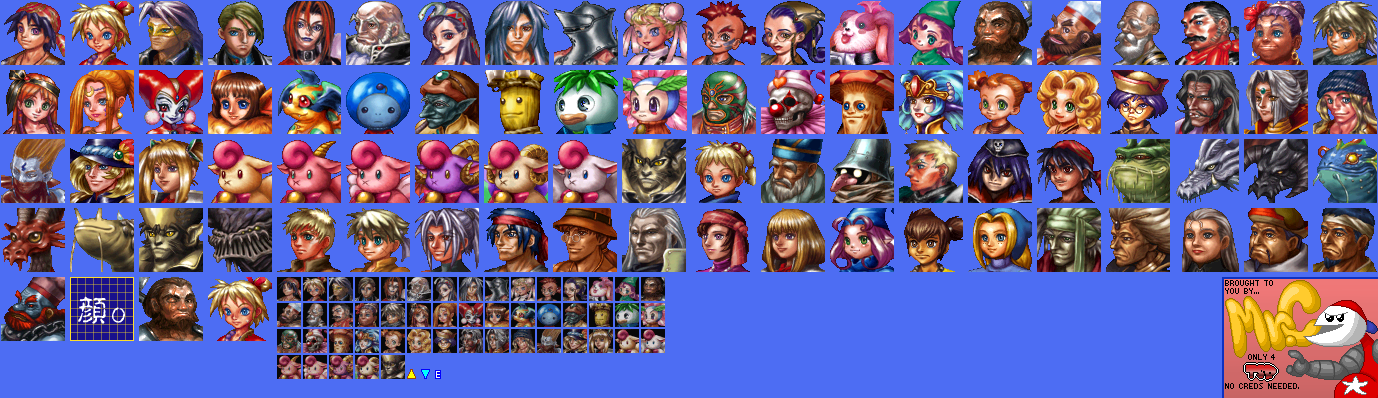 Chrono Cross - Character Portraits