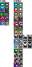 Mega Man's Christmas Carol (Series) - Weapon Icons