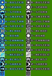 Weapon Icons