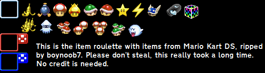 Mario Kart DS - Item Roulette