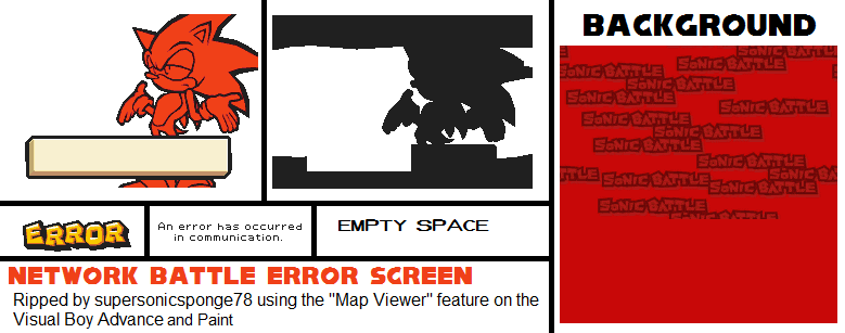 Network Battle Error Screen