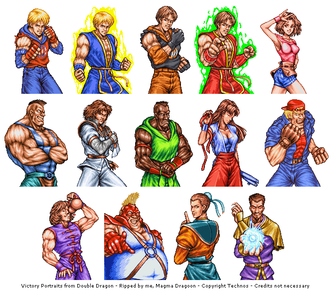 Double Dragon - Victory Portraits