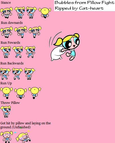 Powerpuff Girls: Pillow Fight - Bubbles