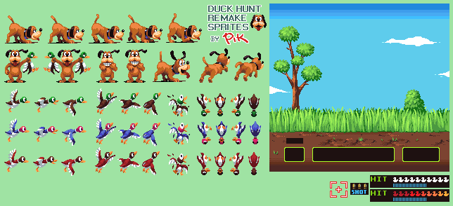 Custom / Edited - Duck Hunt Customs - Duck Hunt (Remade) - The Spriters