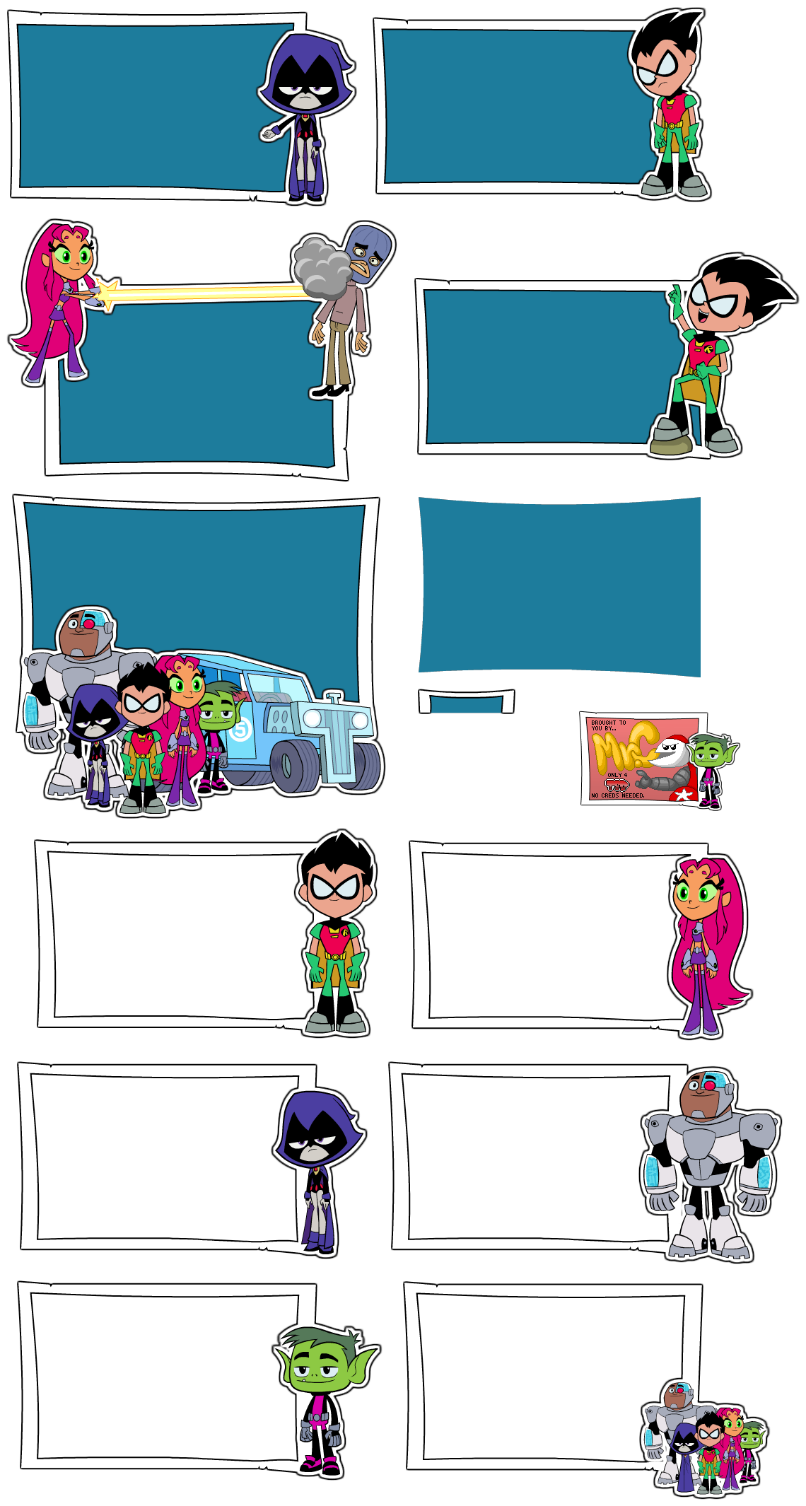 Teen Titans Go!: Titans Most Wanted - Message Boxes