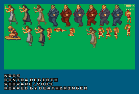 Contra ReBirth - NPCs