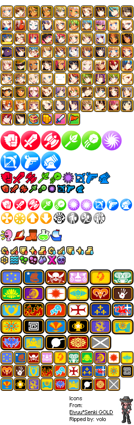 Eiyuu*Senki GOLD - Icons