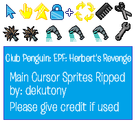 Club Penguin: Elite Penguin Force: Herbert's Revenge - Main Cursors