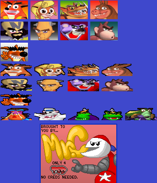 Crash Bash - Character Icons (JPN)