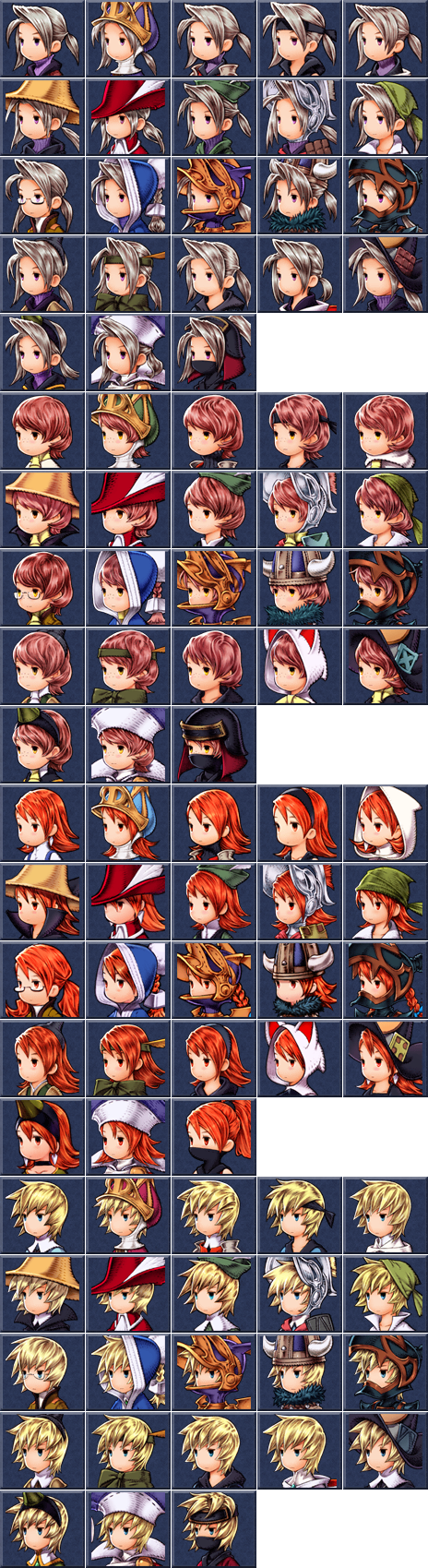 Final Fantasy 3 - Portraits