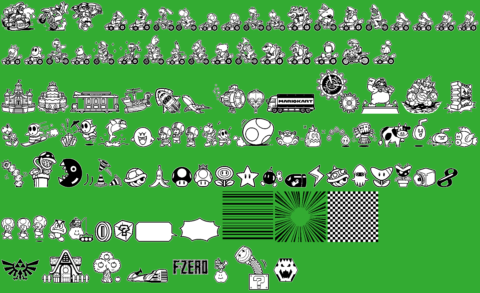 Mario Kart 8 - Miiverse Stamps