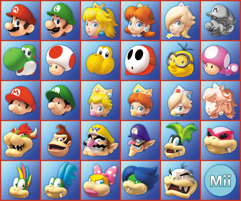 Mario Kart 8 - Racer Icons