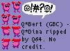 Q*Bert (Game Boy Color) - Q*Dina