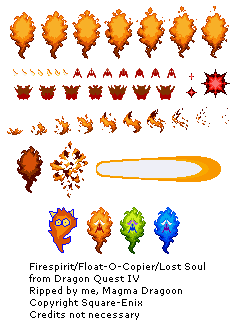 Dragon Quest 4: The Chapters of the Chosen - Firesprit / Float-O-Copier / Lost Soul