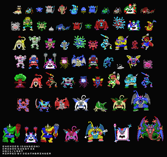 Dragon Quest 2 - Enemies (Dungeon)